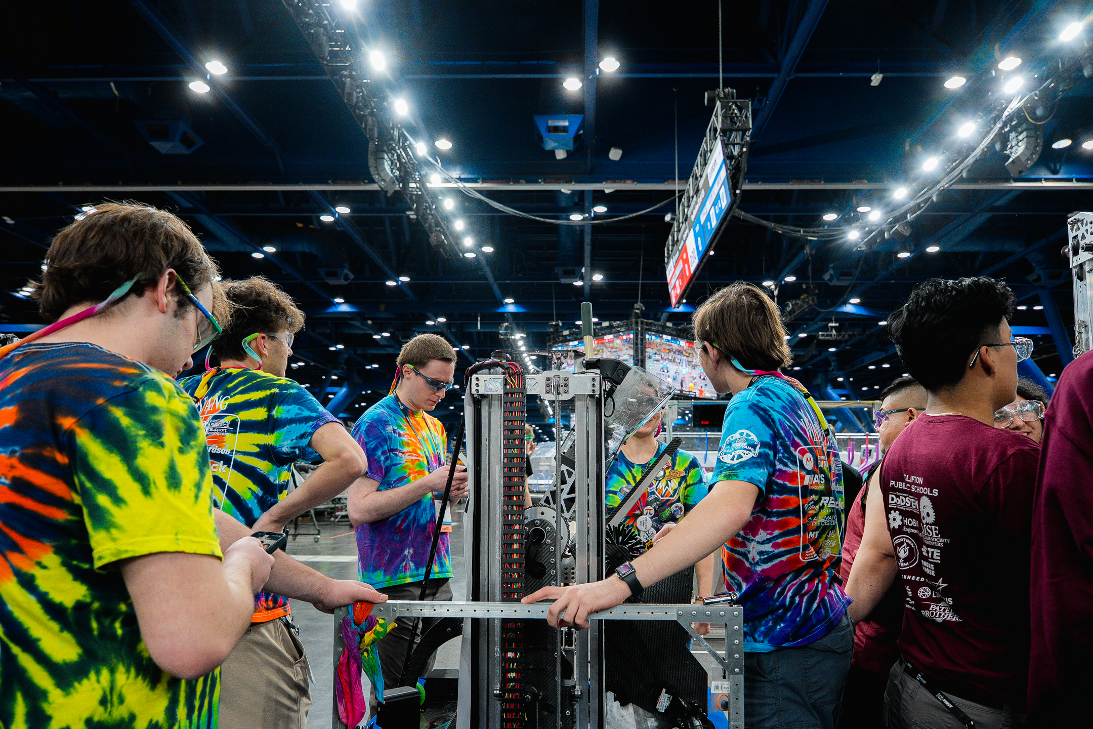 REV Robotics cheered for teams at FIRST Championship 2025, including our Team REV teams at Playoffs.