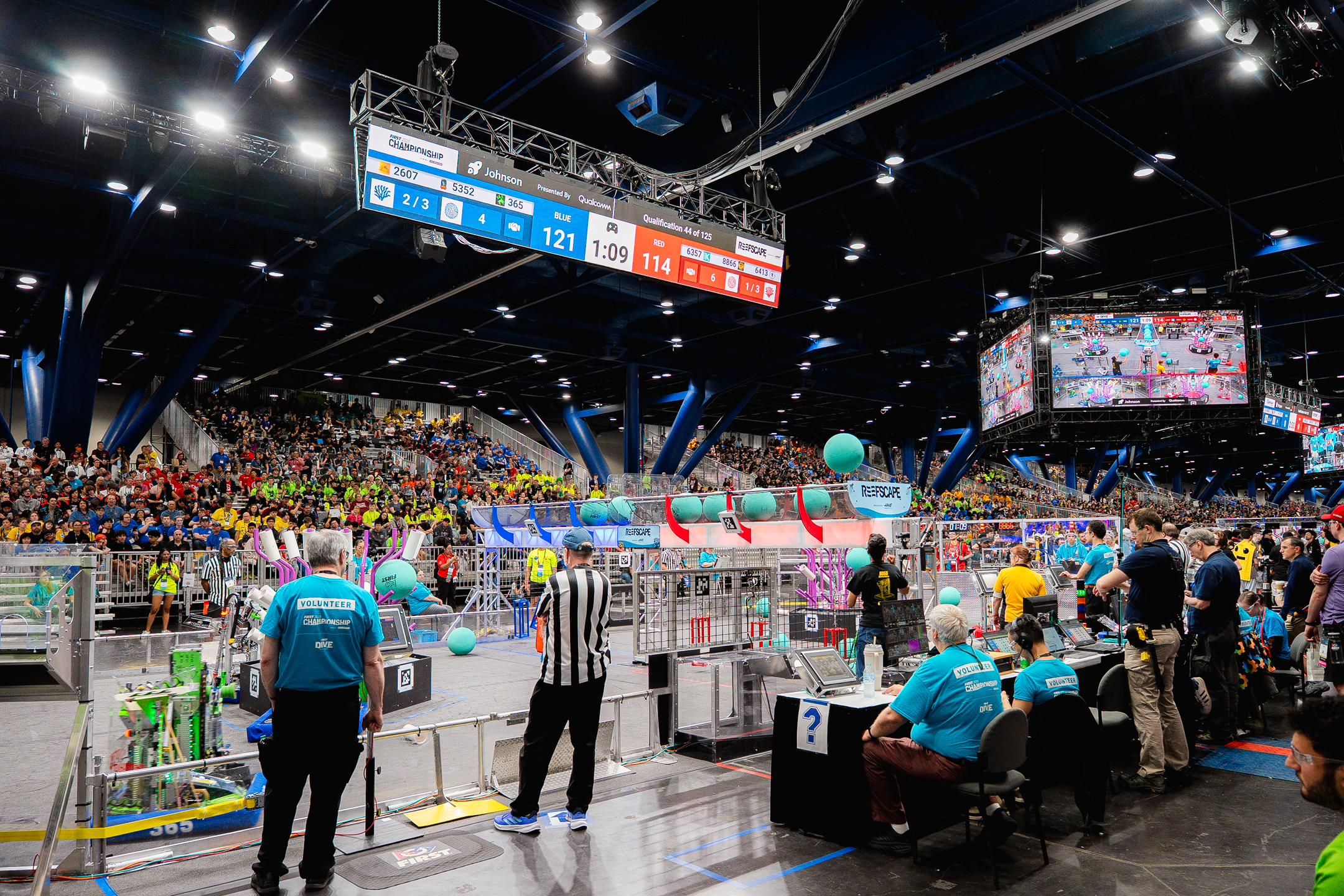 REV Robotics caught a few FRC matches at FIRST Championship 2025